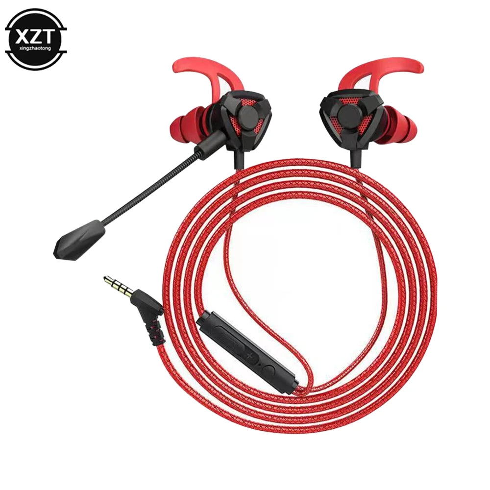 Professional Gamer Earphones - Wired Headset Gaming Earbuds With Mic For Pubg PS4 CSGO Casque Phone Tablet Laptop Universal Game