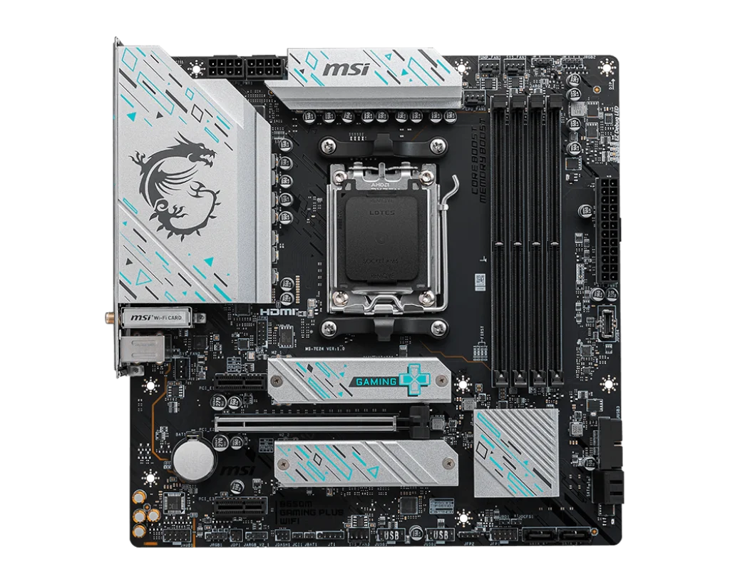 NEW MSI B650M GAMING PLUS WIFI AMD B650 Supports DDR5 7200+MHz (OC) 192GB AMD Ryzen ™ 7000 8000 Series Motherboard Socket AM5