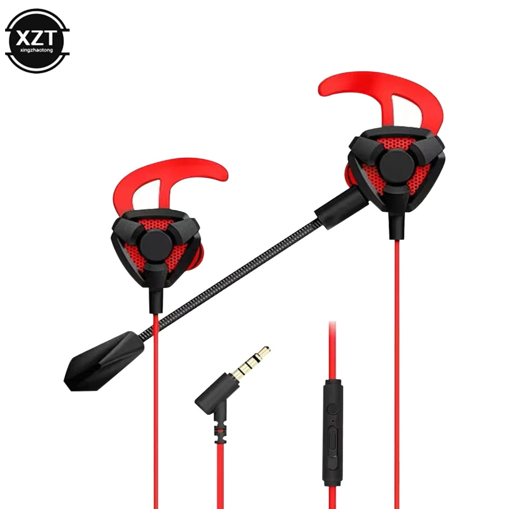 Professional Gamer Earphones - Wired Headset Gaming Earbuds With Mic For Pubg PS4 CSGO Casque Phone Tablet Laptop Universal Game