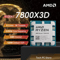 NEW AMD Ryzen 7 7800X3D 4.2GHz L3=96M Processor 120W 8-Core 16-Thread R7 7800X3D Socket AM5 5NM DDR5 but No Fan