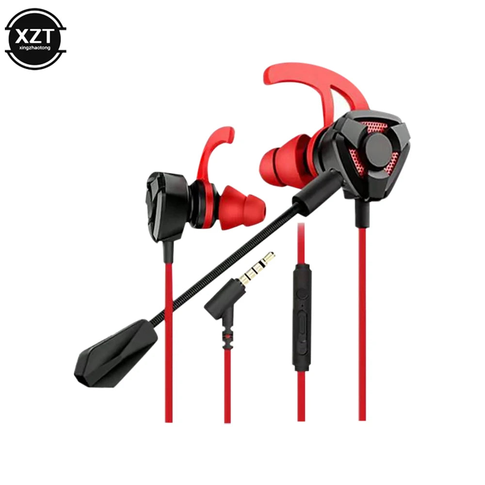 Professional Gamer Earphones - Wired Headset Gaming Earbuds With Mic For Pubg PS4 CSGO Casque Phone Tablet Laptop Universal Game